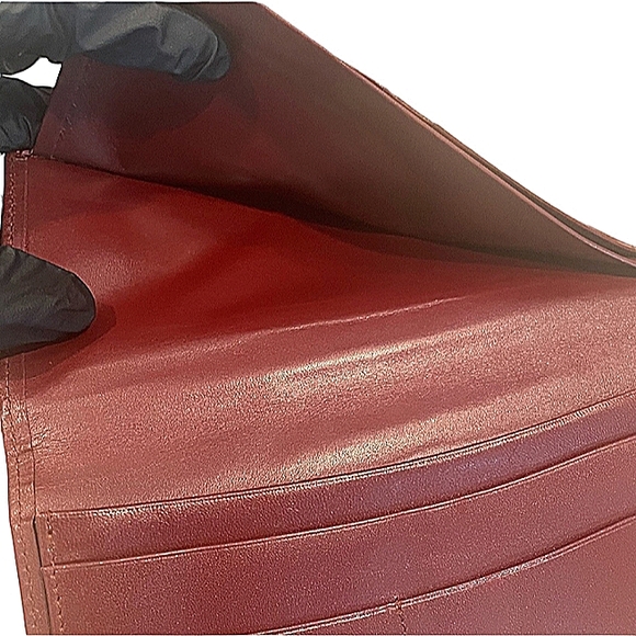 MUST DE CARTIER AUTHENTIC LEATHER LONG BIFOLD WALLET  PRISTINE CONDITION - Picture 6 of 7